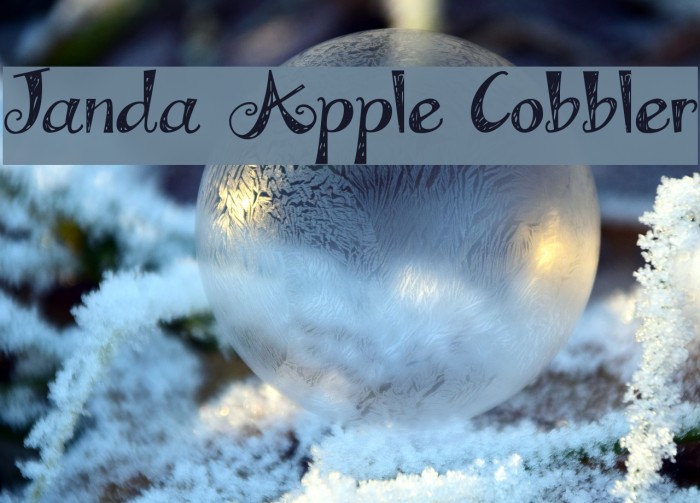 Janda Apple Cobbler Font examples