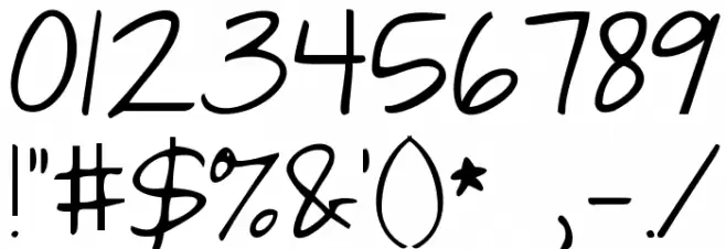 Janda Capslock Font OTHER CHARS