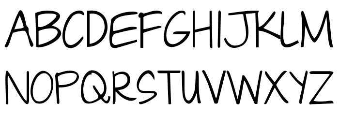 Janda Capslock Font LOWERCASE