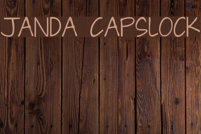 Janda Capslock Font examples