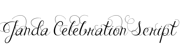 Janda Celebration Script Font