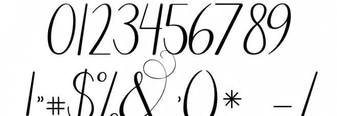 Janda Celebration Script Font OTHER CHARS