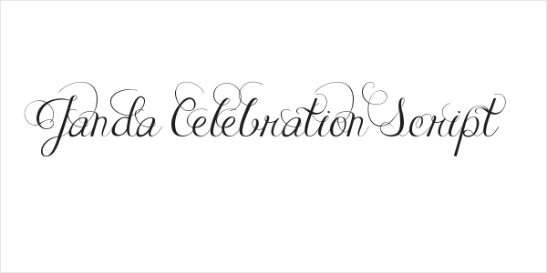 Janda Celebration Script Logo