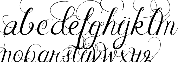 Janda Celebration Script Font LOWERCASE