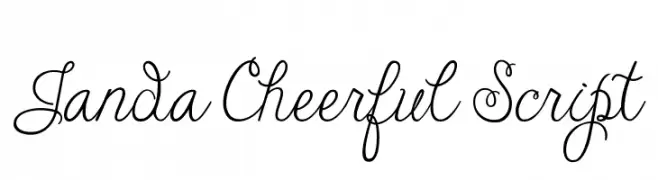 Janda Cheerful Script 