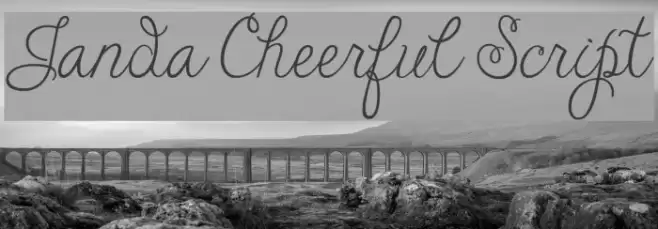 Janda Cheerful Script Font examples