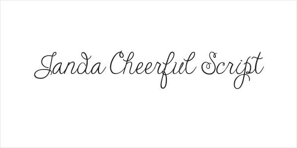 Janda Cheerful Script Logo