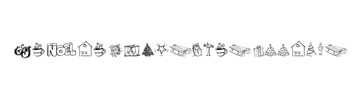 Janda Christmas Doodles Font