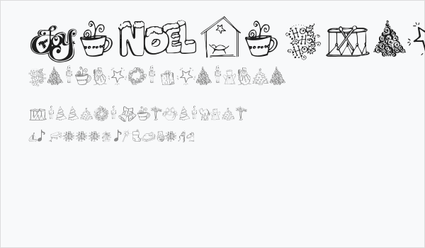 Janda Christmas Doodles Business Card