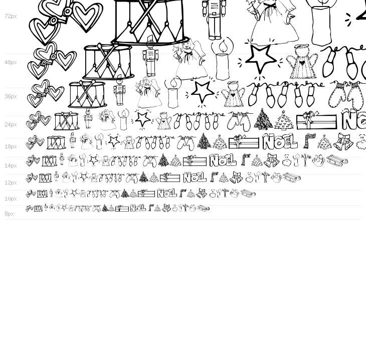 Janda Christmas Doodles Waterfall