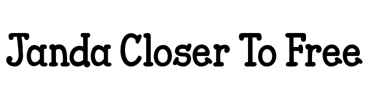 Janda Closer To Free  baixar fontes gratis