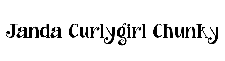 Janda Curlygirl Chunky  नि: शुल्क फ़ॉन्ट्स डाउनलोड
