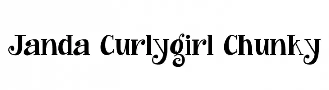 Janda Curlygirl Chunky  لخطوط تنزيل