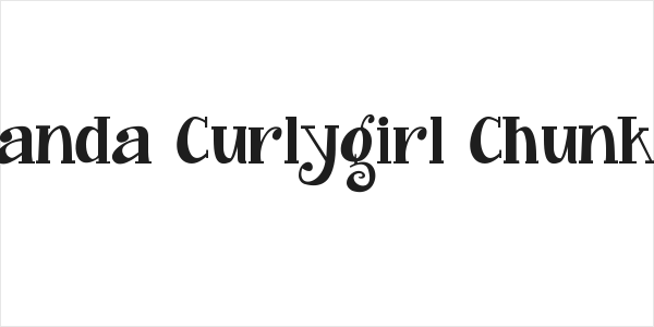 Janda Curlygirl Chunky Logo