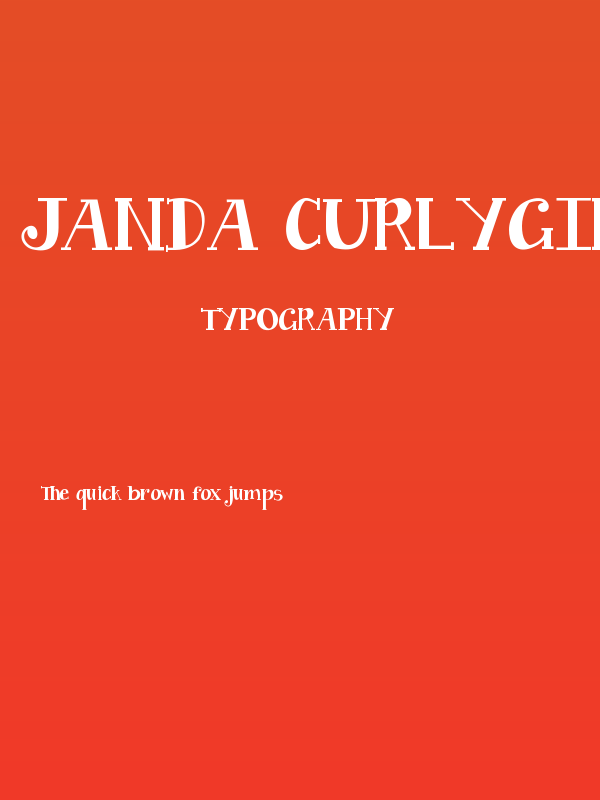 Janda Curlygirl Chunky Poster
