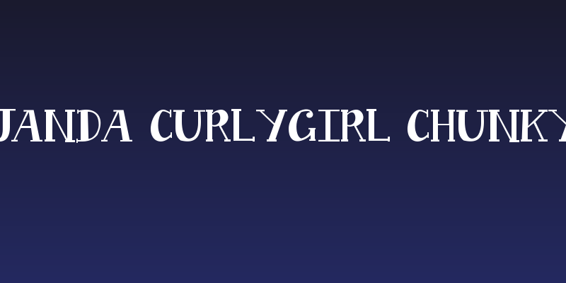 Janda Curlygirl Chunky Social Header