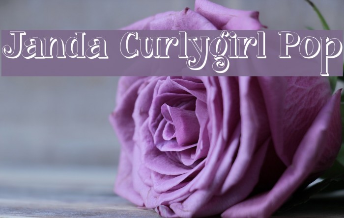Janda Curlygirl Pop Font examples