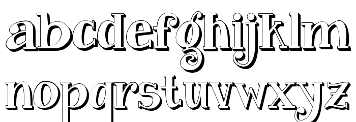 Janda Curlygirl Pop Font LOWERCASE