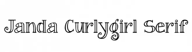 Janda Curlygirl Serif  baixar fontes gratis
