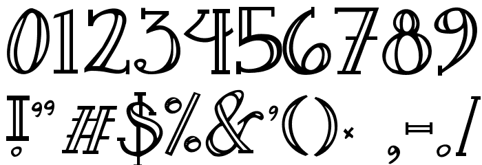 Janda Curlygirl Serif Font OTHER CHARS