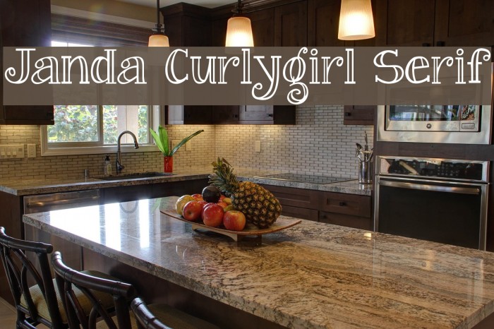Janda Curlygirl Serif Font examples