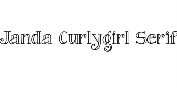 Janda Curlygirl Serif Logo