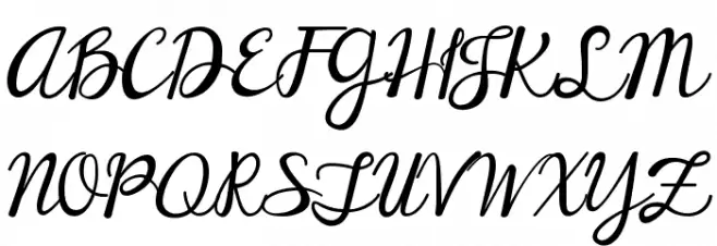 Janda Elegant Handwriting Font Litere mari