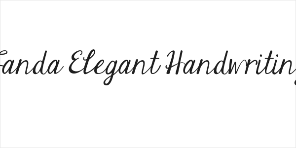 Janda Elegant Handwriting Logo