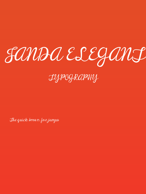 Janda Elegant Handwriting Poster