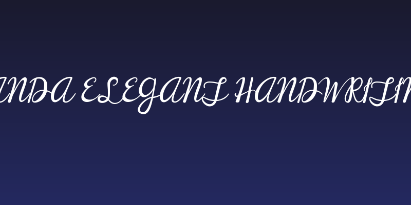 Janda Elegant Handwriting Social Header