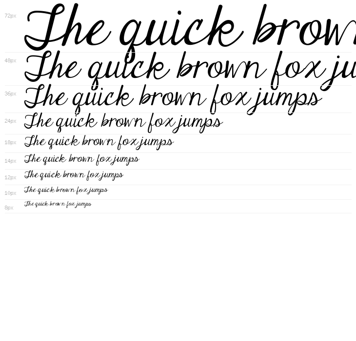 Janda Elegant Handwriting Waterfall