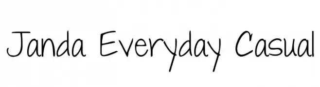 Janda Everyday Casual  baixar fontes gratis
