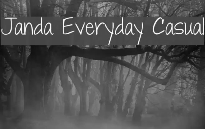 Janda Everyday Casual Font examples