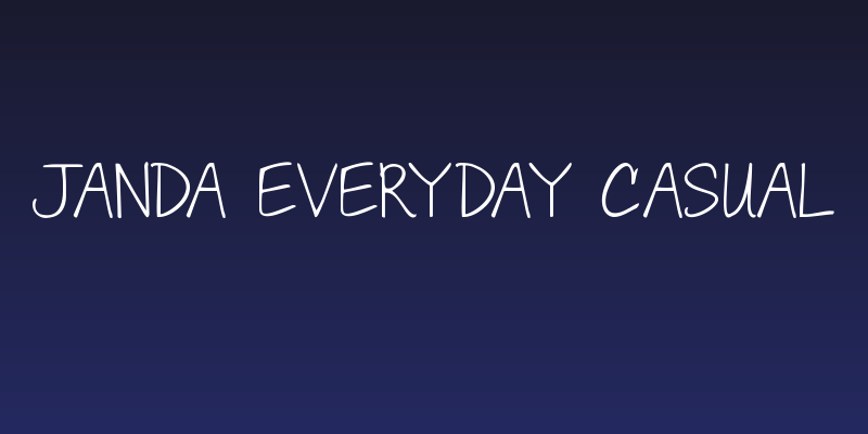 Janda Everyday Casual Social Header