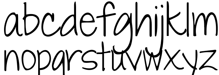 Janda Everyday Casual Font LOWERCASE