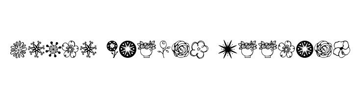 Janda Flower Doodles  नि: शुल्क फ़ॉन्ट्स डाउनलोड