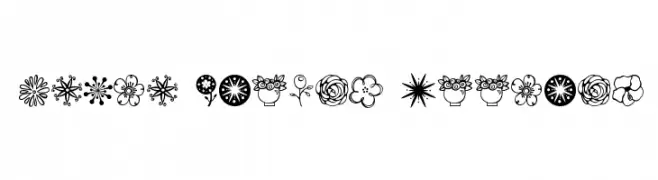 Janda Flower Doodles  font caratteri gratis