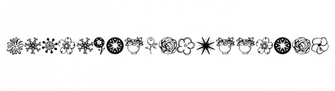 Janda Flower Doodles  नि: शुल्क फ़ॉन्ट्स डाउनलोड