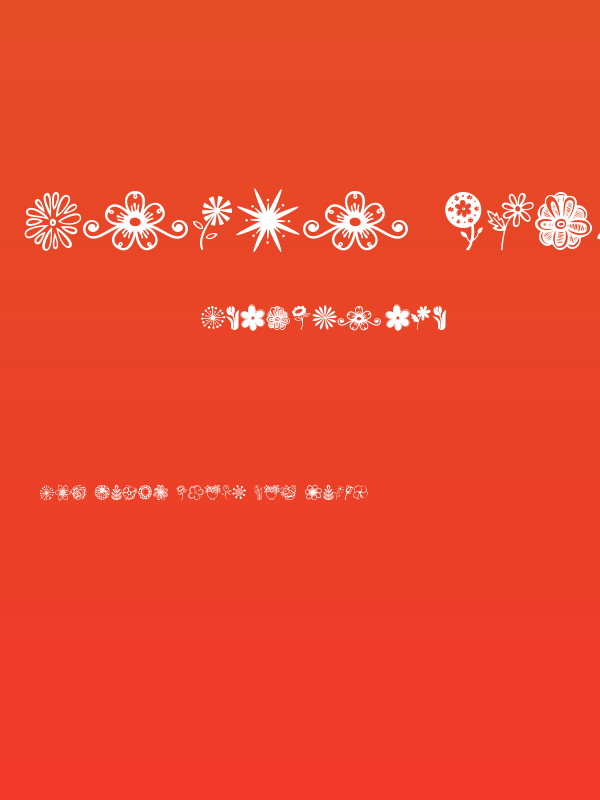 Janda Flower Doodles Poster