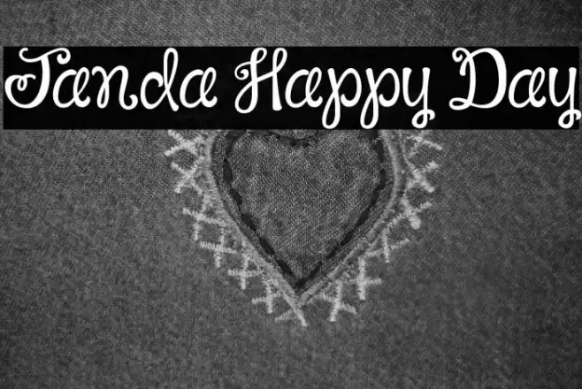 Janda Happy Day Font examples