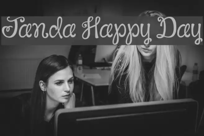 Janda Happy Day Font examples
