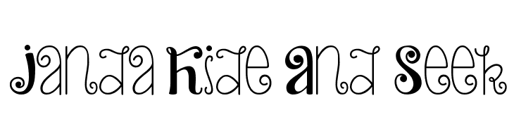 Janda Hide And Seek  font caratteri gratis
