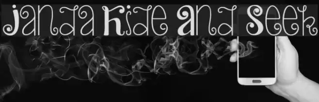 Janda Hide And Seek Font examples