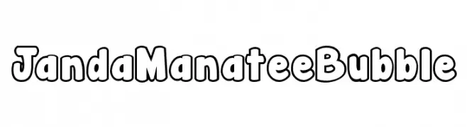 Janda Manatee Bubble  Descarca Fonturi Gratis