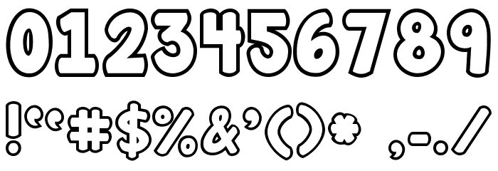 Janda Manatee Bubble Font OTHER CHARS
