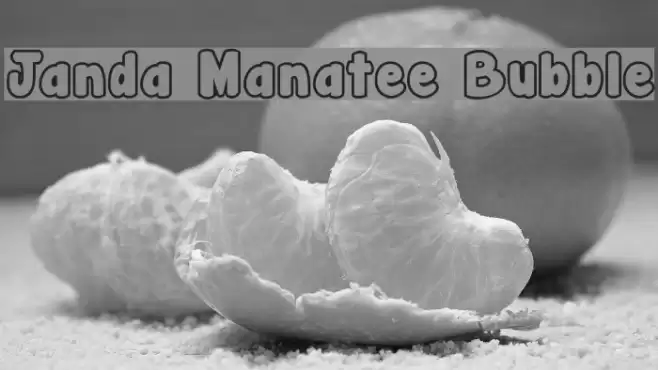 Janda Manatee Bubble Font examples