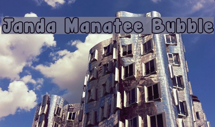 Janda Manatee Bubble Font examples