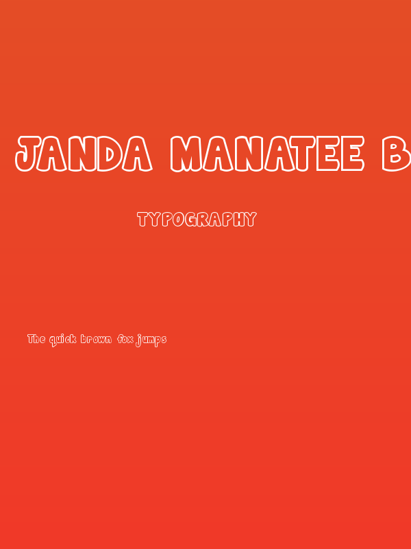 Janda Manatee Bubble Poster