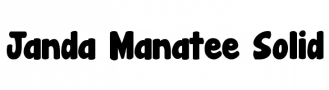 Janda Manatee Solid  Frei Schriftart Herunterladen