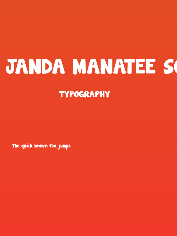 Janda Manatee Solid Poster